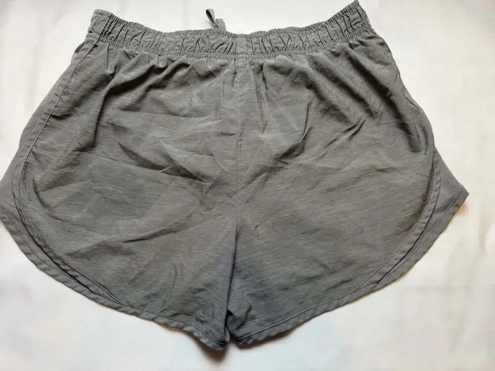 Nike Women's Dri-FIT Tempo Brief-Lined Running Shorts grey size medium